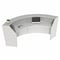 Linea Italia Curved Reception Desk with Counter, 2 Units, 124 inW x 49 inD, White ZUS296 - alternate 6